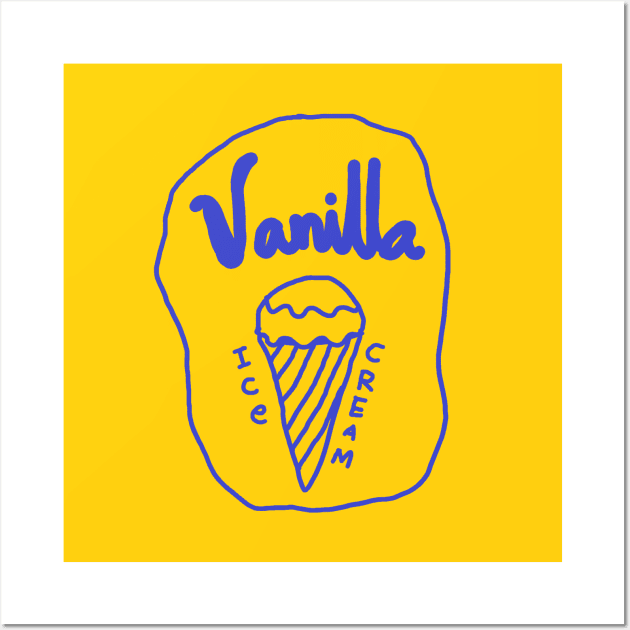 VANILLA ICE CREAM Wall Art by zzzozzo